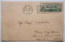 Zeppelin-cover-October-23-Miami-to-Chicago-postal-history-flight-with-C-18-stamp