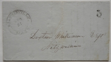 baldwinville-masachusetts-1849-stampless-folded-letter-to-fitzwilliam-new-hampshire