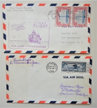 charles-lindbergh-lot-of-five-covers-including-1929-cachet-miami-to-paramaribo-first-flight-cover