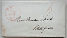troy-new-york-1834-stampless-folded-letter-to-rev-reuben-smith