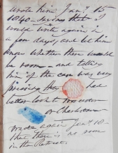 STAMPLESS LETTER RE: INSANE WIFE TO THOMAS H. GALLAUDET