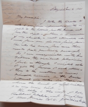 PITTSFIELD MASSACHUSETTS STAMPLESS LETTER TO THOMAS H. GALLAUDET