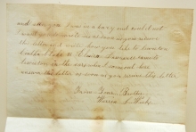 CADYVILLE NEW YORK 1855 COVER TO LEWISTON MAINE WITH SCOTT #11 AND LETTER - POSTAL HISTORY