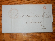 new.bedford.trumbull.stampless.folded.letter.marine.bank.postal.history