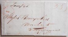 postal+history+stampless EDWARDSVILLE ILLINOIS
