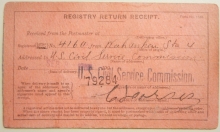 WASHINGTON DC POST OFFICE 1902 REGISTRY RETURN RECEIPT - POSTAL-HISTORY