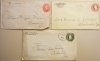 GEORGIA - THREE EARLY POSTAL STATIONERY COVERS - ROME, PLAINVILLE, ADAIRSVILLE - POSTAL-HISTORY