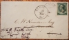 ALTON AND WATKINS NEW YORK, PLUS SOUTH NORWALK CONNECTICUT DEAD POST OFFICE POSTMARKS ON ONE 1888 COVER - POSTAL-HISTORY
