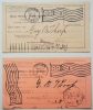 DOVER, EXETER NEW HAMPSHIRE -- 2 USPO REGISTERY RETURN RECEIPTS 1904 AND 1905 - POSTAL-HISTORY