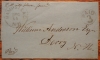 HAMSTEAD NEW HAMPSHIRE 1852/54 STAMPLESS FOLDED LETTER TO DERRY NEW HAMPSHIRE - POSTAL HISTORY