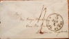 NEW YORK TO LONDON TRANSATLANTIC COVER WITH JANUARY 1, 1858 5 RATE POSTMARK NUMERAL 1 IS INVERTED - MARITIME-POSTAL-HISTORY
