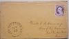 SPRINGFIELD MASSACHUSETTS COVER SCOTT 26A STAMP FANCY TO EAST WINDSOR HILL CONNECTICUT 
